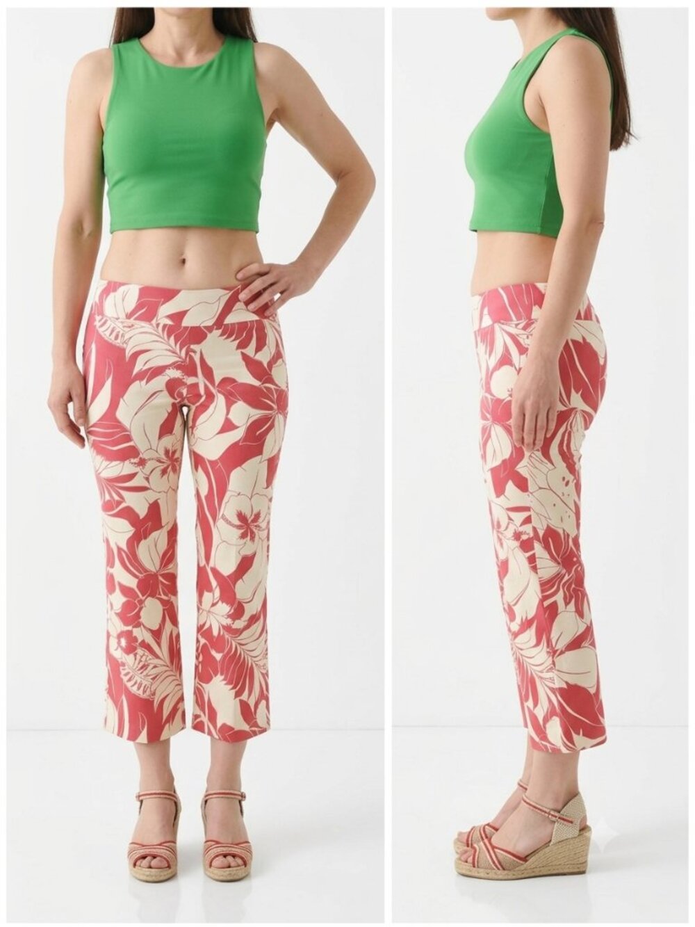 Zara Miami pants SZ (4) side zip stretch